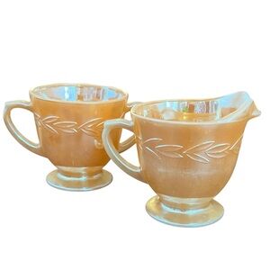 Fire King Creamer and Sugar Cup
